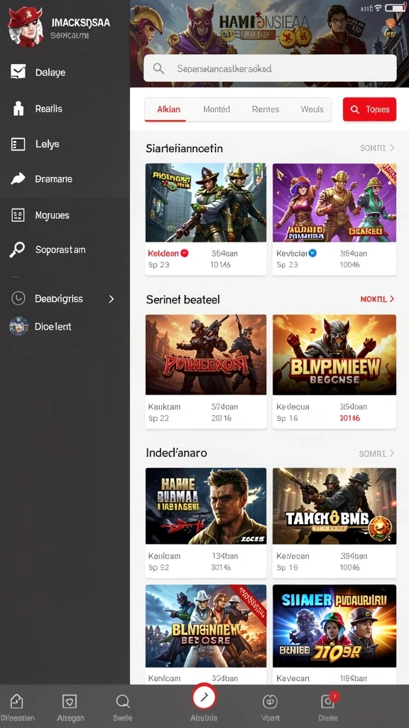 Tampilan utama aplikasi Aplikasi bomtoto Resmi: Download dan Instalasi yang intuitif dan efisien.