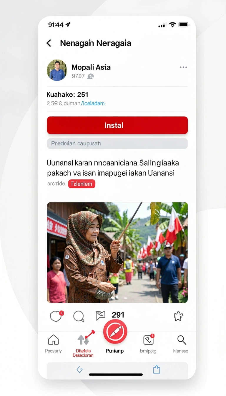 Tampilan utama aplikasi Aplikasi kawi777 Resmi dan Terpercaya di Android yang intuitif dan efisien.