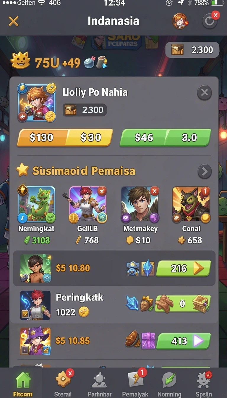 Tampilan utama aplikasi Aplikasi jelas777 Resmi: Download dan Instalasi yang intuitif dan efisien.