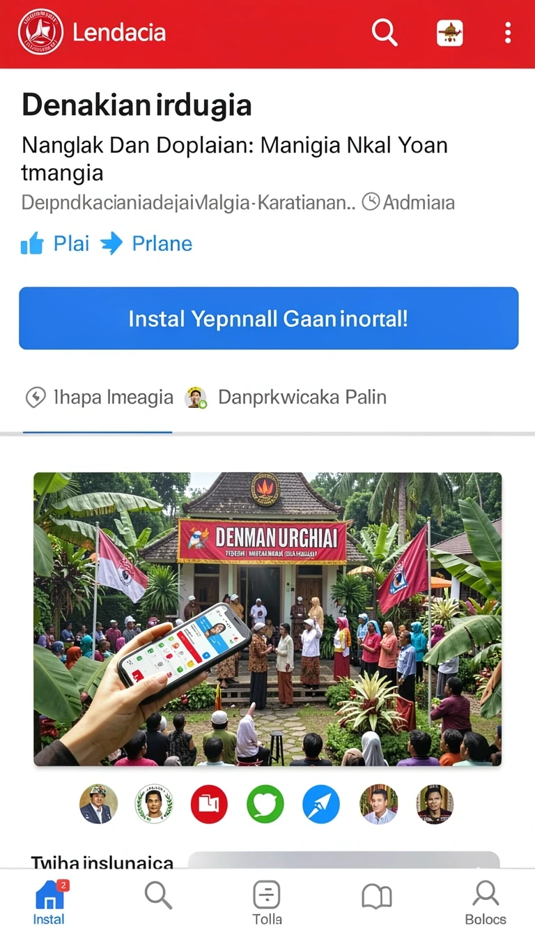 Tampilan utama aplikasi Aplikasi surga11 Resmi dan Terpercaya di Android yang intuitif dan efisien.